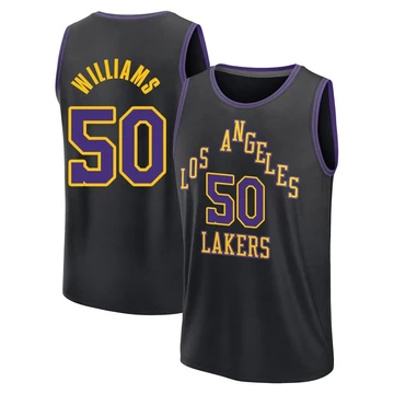 Nate Williams Los Angeles Lakers ＃50 Men's 2025/26 Fast Break Black City Edition Jersey