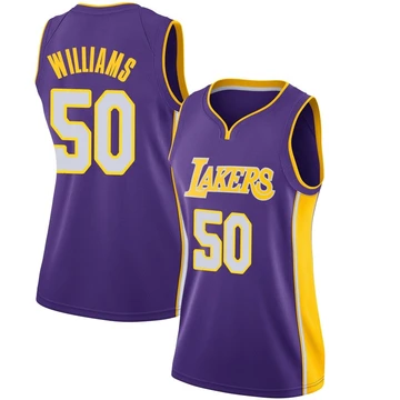 Nate Williams Los Angeles Lakers ＃50 Swingman Women's Purple Jersey - Statement Edition