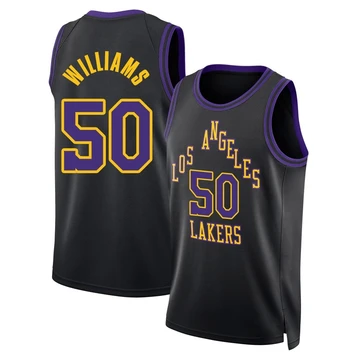 Nate Williams Los Angeles Lakers ＃50 Swingman Youth 2025/26 Black City Edition Jersey