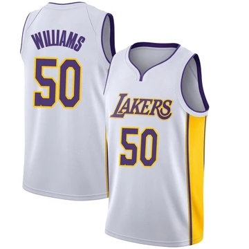 Nate Williams Los Angeles Lakers ＃50 Swingman Youth White Jersey - Association Edition