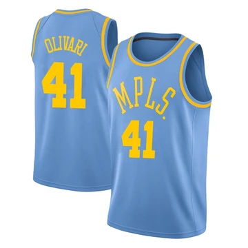 Quincy Olivari Los Angeles Lakers ＃41 Swingman Men's Blue Hardwood Classics Jersey