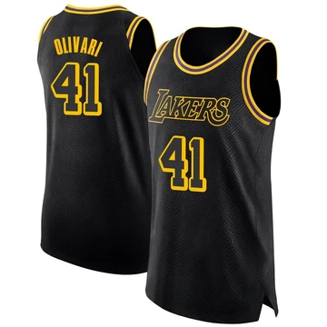 Quincy Olivari Los Angeles Lakers ＃41 Swingman Youth Black Jersey - City Edition
