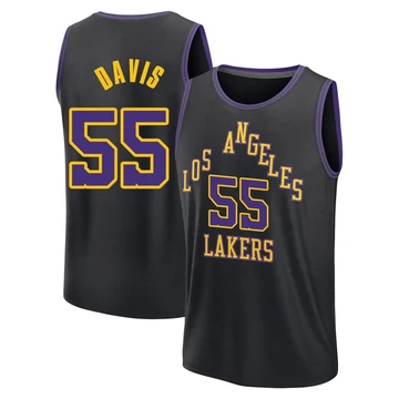 RJ Davis Los Angeles Lakers ＃55 Men's 2025/26 Fast Break Black City Edition Jersey