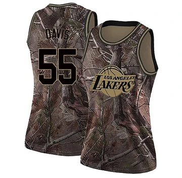 RJ Davis Los Angeles Lakers ＃55 Swingman Women's Camo Realtree Collection Jersey