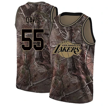 RJ Davis Los Angeles Lakers ＃55 Swingman Youth Camo Realtree Collection Jersey