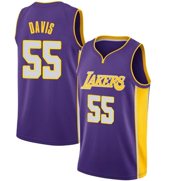 RJ Davis Los Angeles Lakers ＃55 Swingman Youth Purple Jersey - Statement Edition
