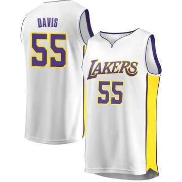 RJ Davis Los Angeles Lakers ＃55 Youth White Fast Break Jersey - Association Edition